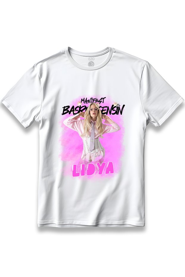 Manifest Grup Lidya Başrol Sensin Printed T-Shirt Unisex 100% Cotton Breathable Thick Fabric T-Shirt