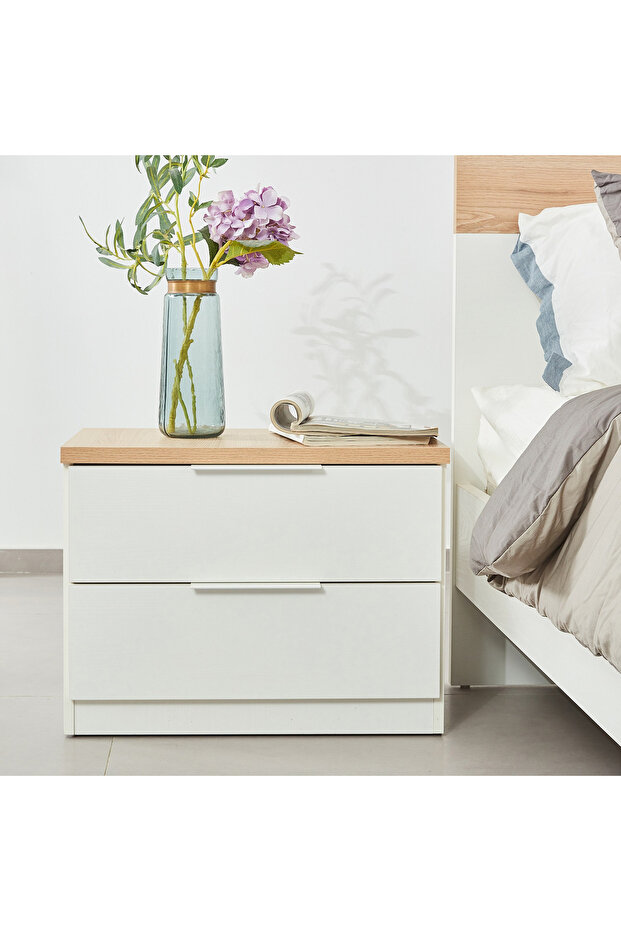 طاولة ميلانو الليلية ذات الدرجين - 1