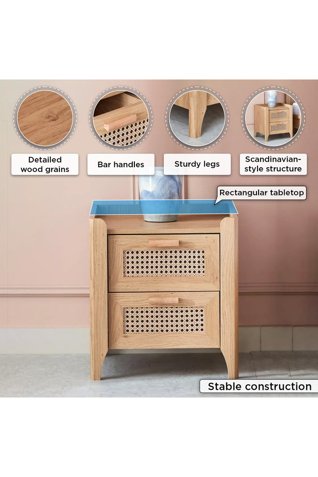 Java 2-Drawer Young Nightstand - 5