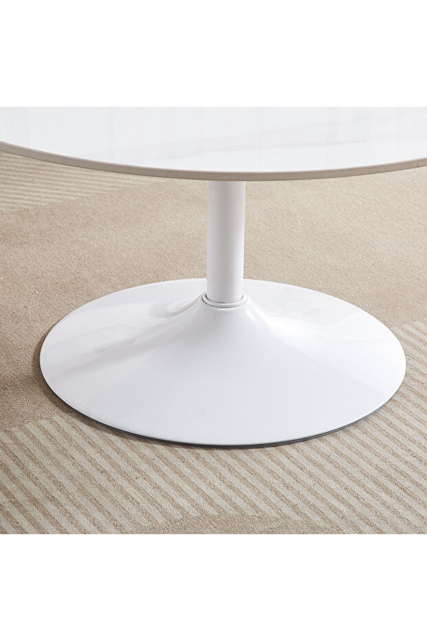 Elvis Sintered Stone Round End Table - 5