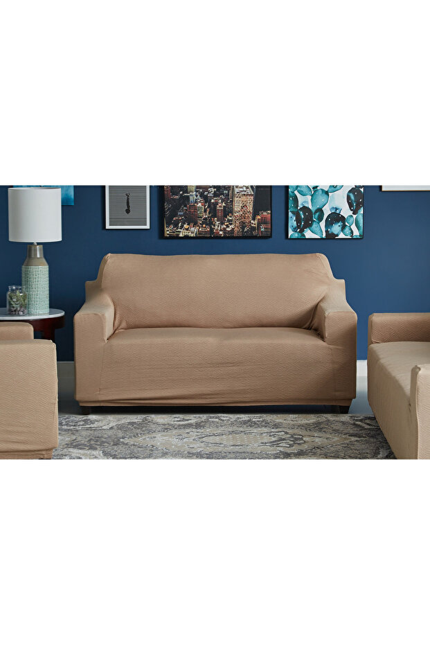 غطاء أريكة أساسي ذو مقعدين - 1