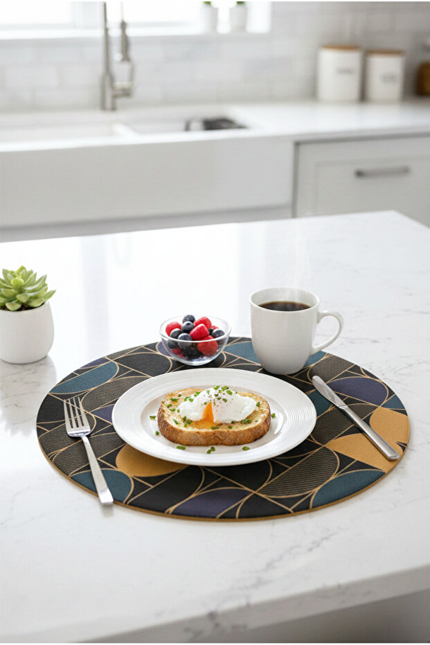 طقم تقديم الطعام بنمط هندسي من ديفا - 2