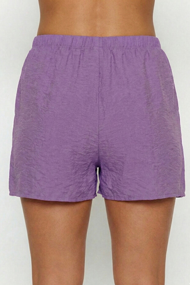 %100 Pamuklu Dokuma Şort - 2