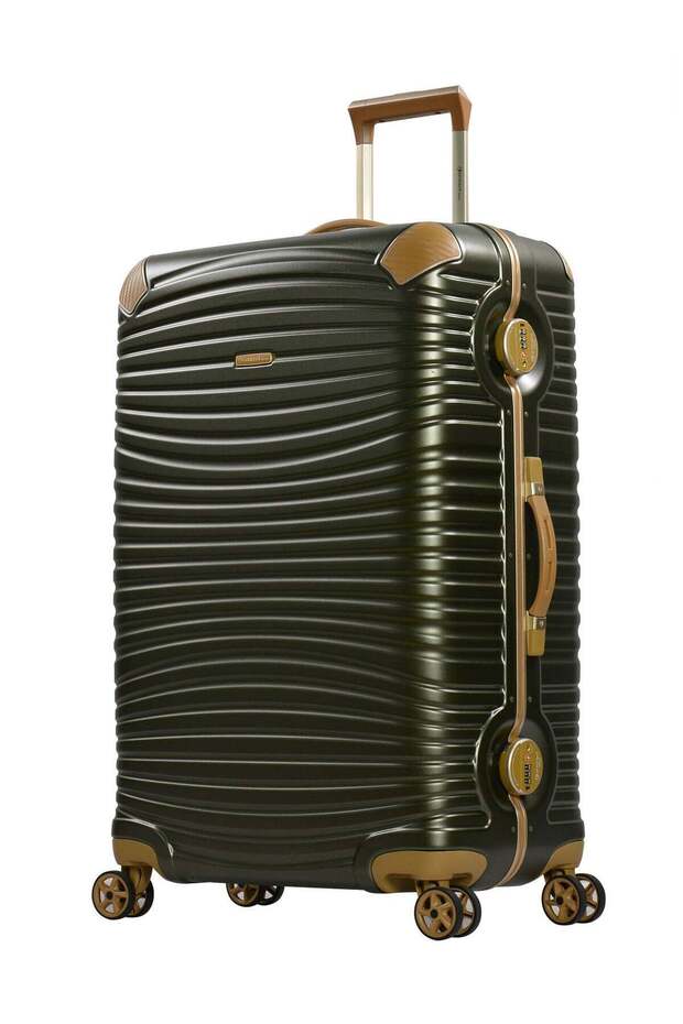 Hard Case Travel Bags Makrolon Polycarbonate Gold Jetstream Aluminum Frame Luggage