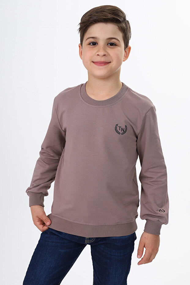 سويت شيرت رجالي من نوع Relax Fit Crew Neck مطبوع - 2 Thread