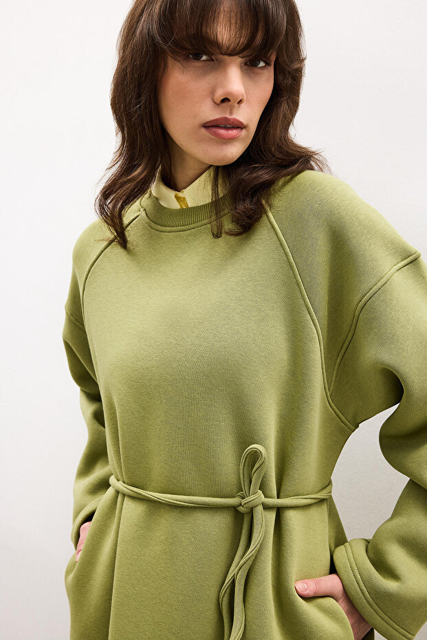 REGLAN KOL ÖRME ELBİSE - 4