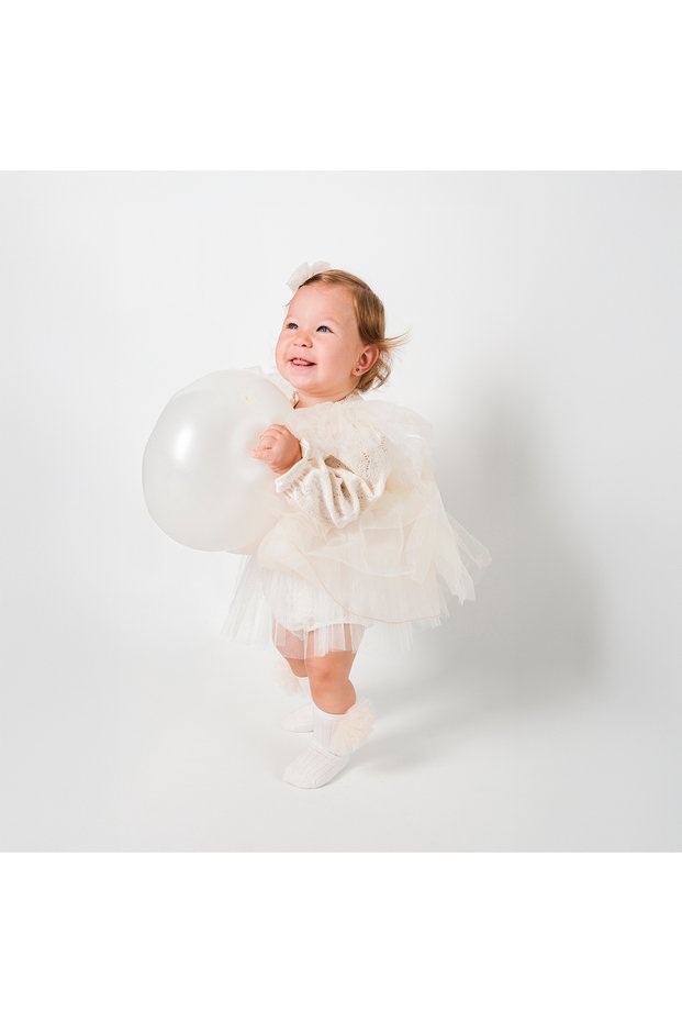 Princess Style Tulle Birthday Baby Girl Jumpsuit