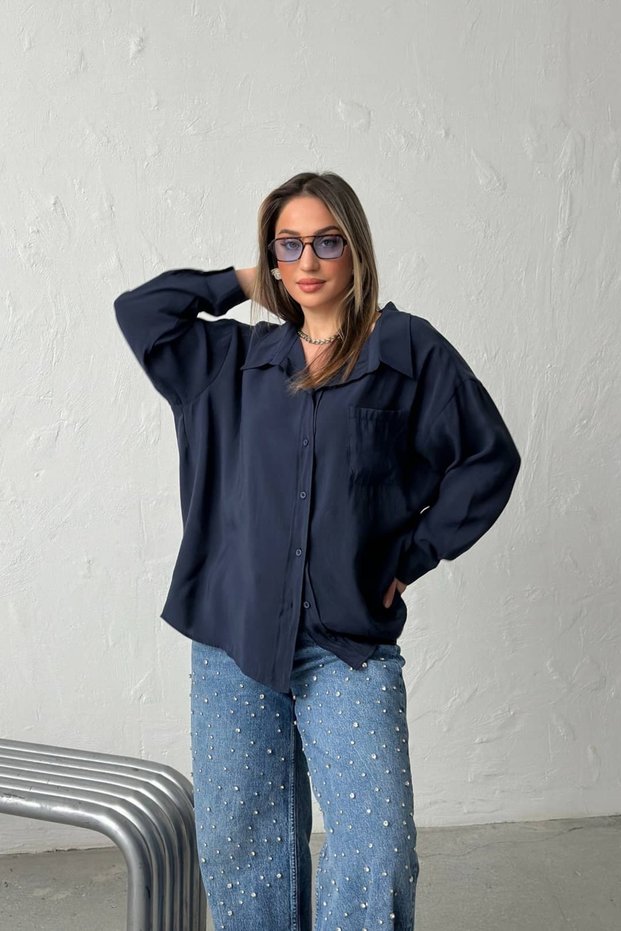 Z.R Brand Draped Modal Shirt