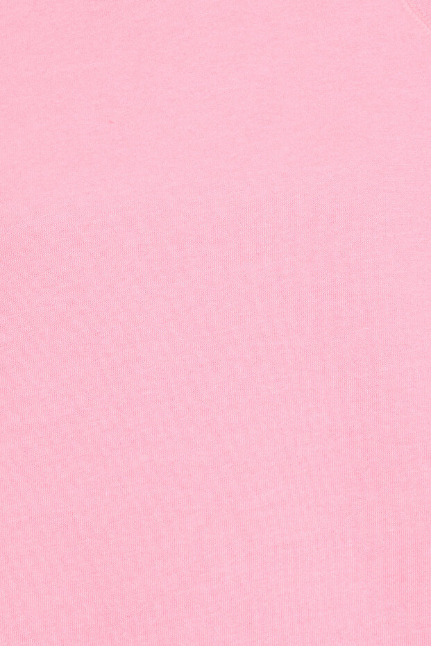 سويت شيرت أنيق أساسي باللون الوردي الفاتح - من صوف الفليس - 4