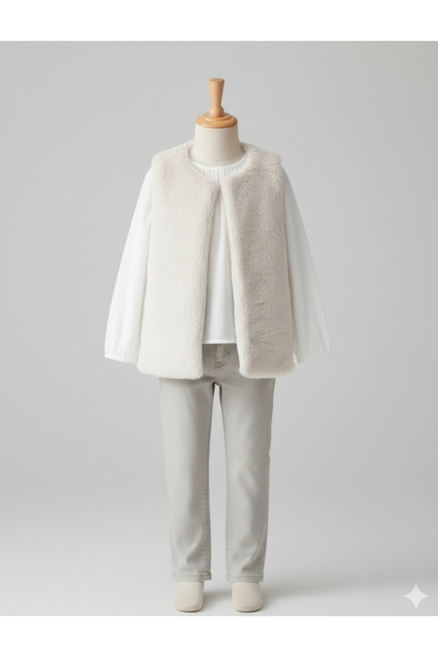 Girls' Plush Vest 6/9 Years