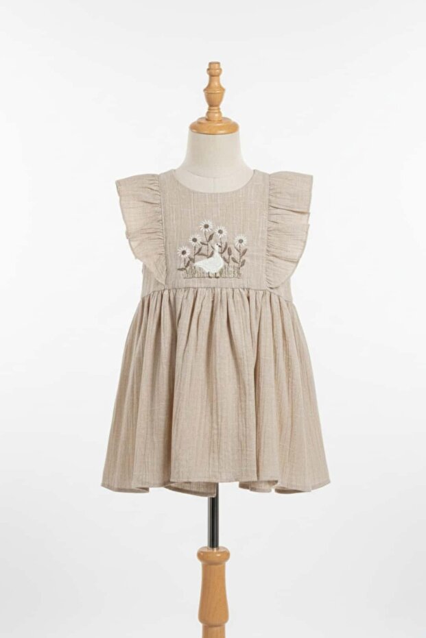 Embroidered Sleeveless Dress (9-24 Months)