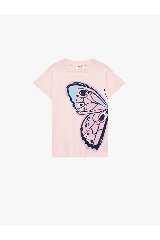 Girl'S Pink Cotton T-Shirt