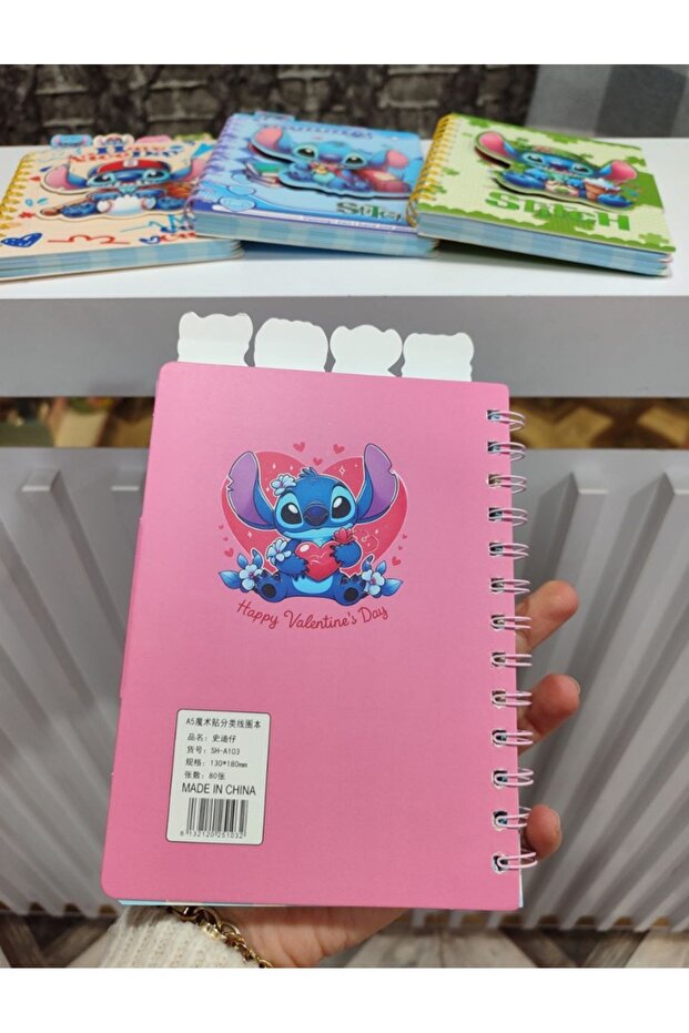 دفتر ملاحظات مزود بعلامات تبويب 1 قطعة - 4