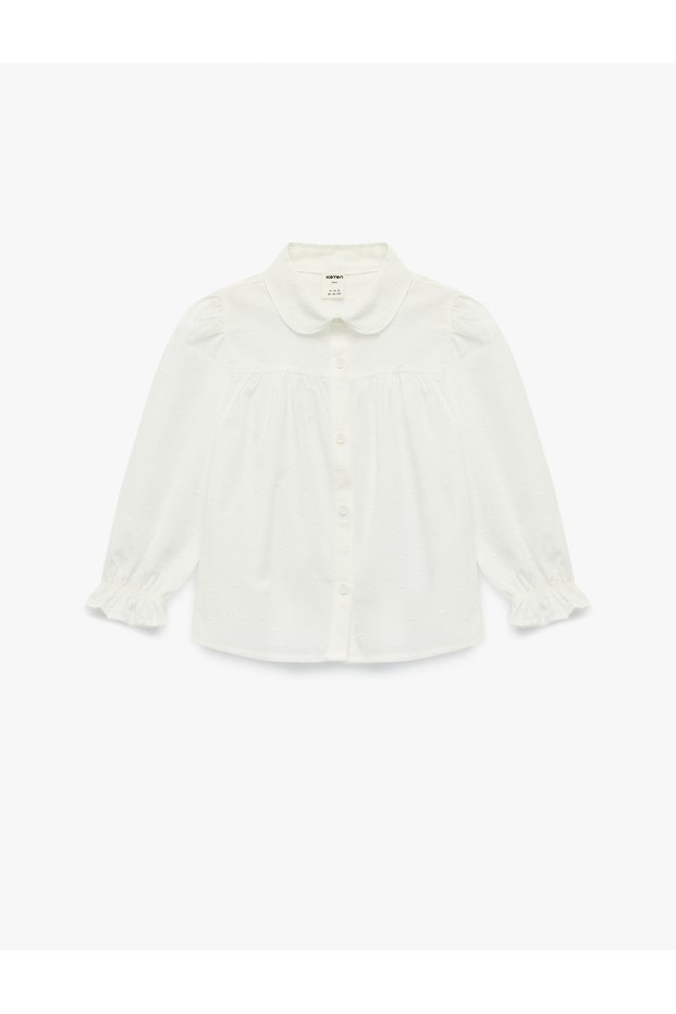 Baby Girl'S White Baby Girl'S Shirts Ls