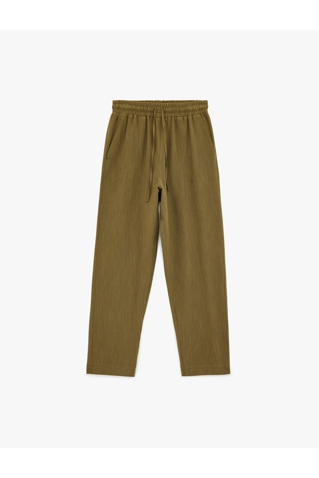 Women'S Khaki Carrot Pants