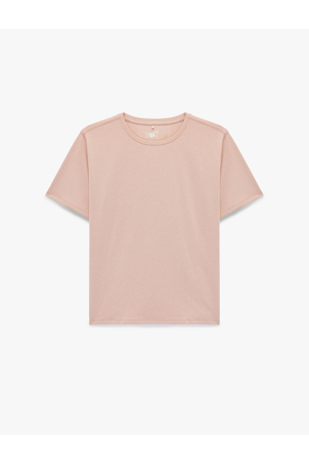 Women'S Pink Melange Women'S Tshirt Ss