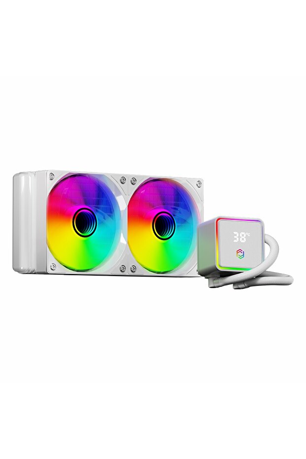 FCL-240W ARGB 240mm AM5/1851P مبرد سائل للمعالج باللون الأبيض