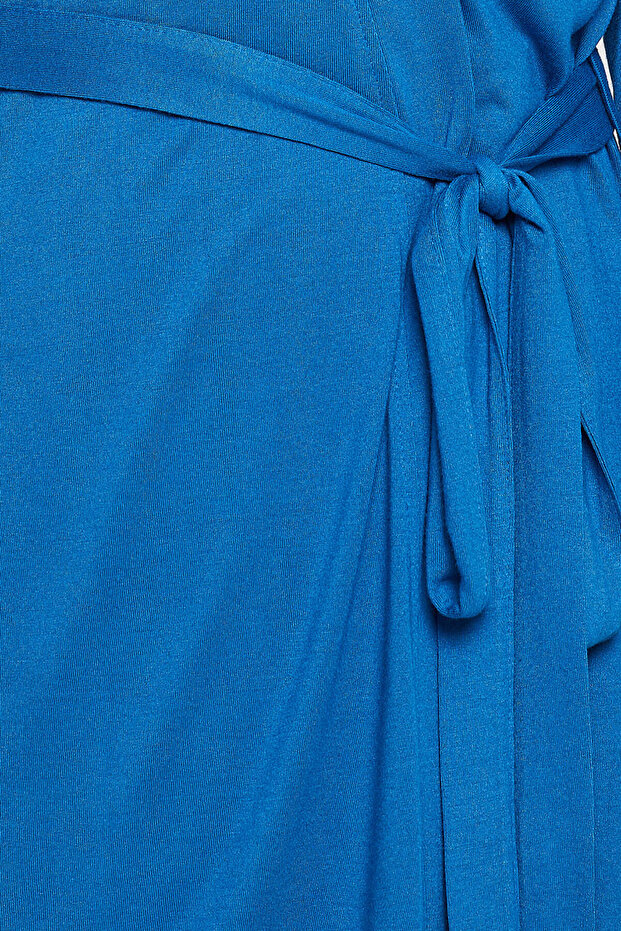 Chic Basic Robe in Cobalt Blue - Viscose - 5