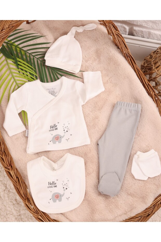 Hello Little One 5-Piece Hospital Discharge Set 100% Cotton
