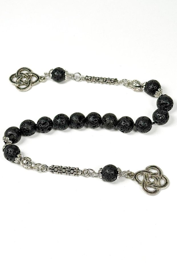 Lava Stone Zaza Prayer Beads