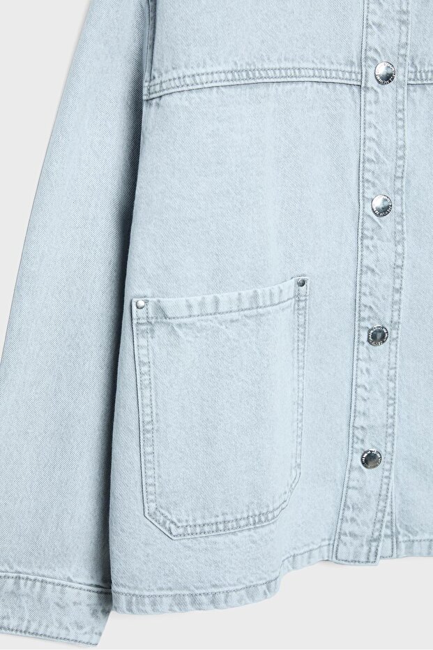 Cepli denim ceket - 3