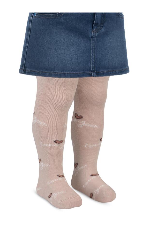 Love 6- Baby Girl Pantyhose - Brown