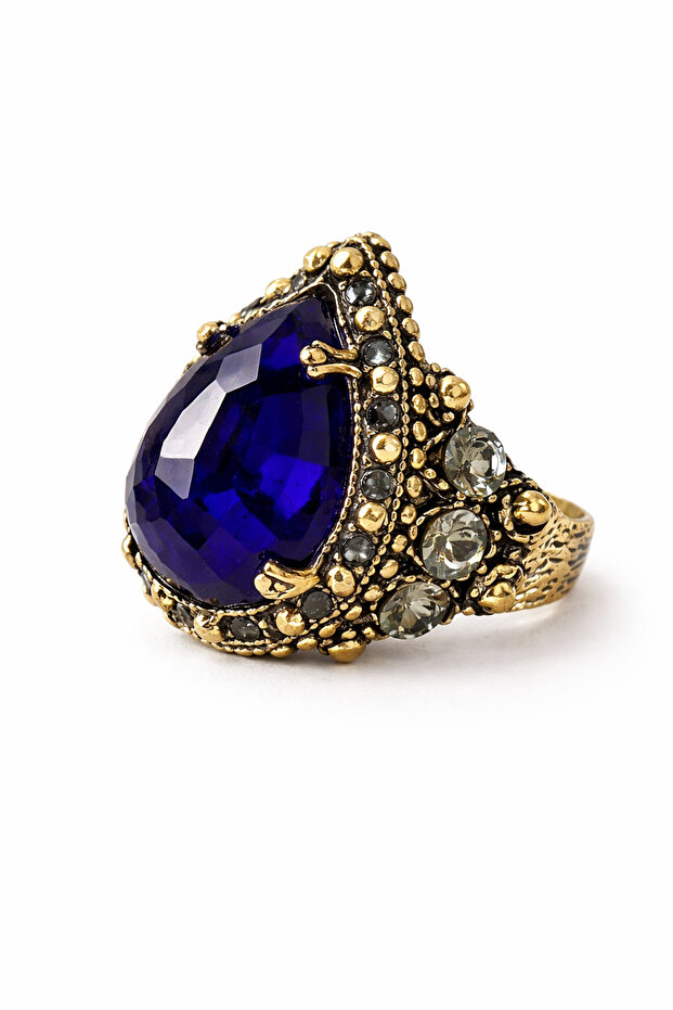 Drop Natural Stone Ring - 2