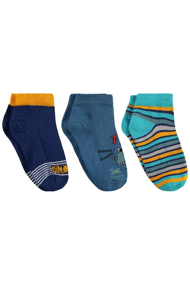 Trex Sport 3-Pack 2-12 Years Old Boys' Bootie Socks - Standard 10-11 Years Old