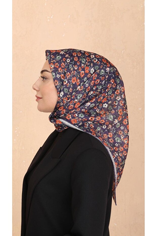 Soft Pamuk Eşarp Turuncu Mor