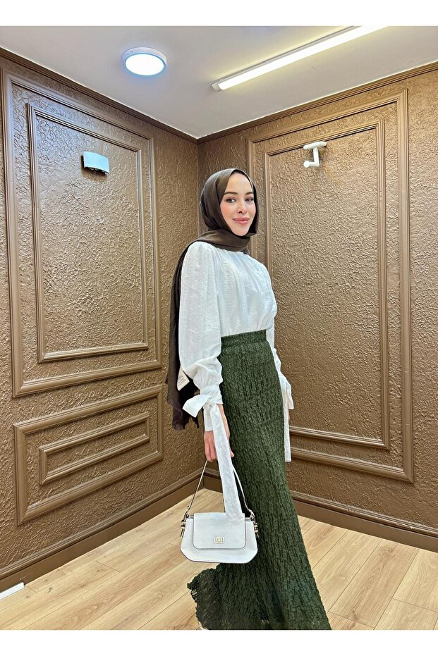 Dantelli Tesettür Etek - 3