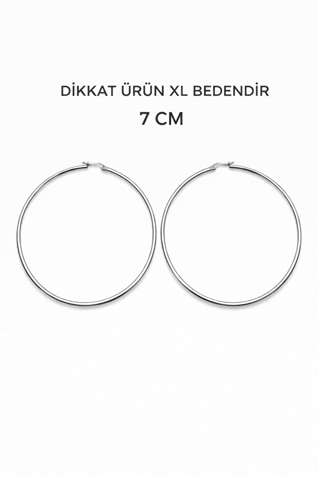 Çelik Halka Küpe - 2