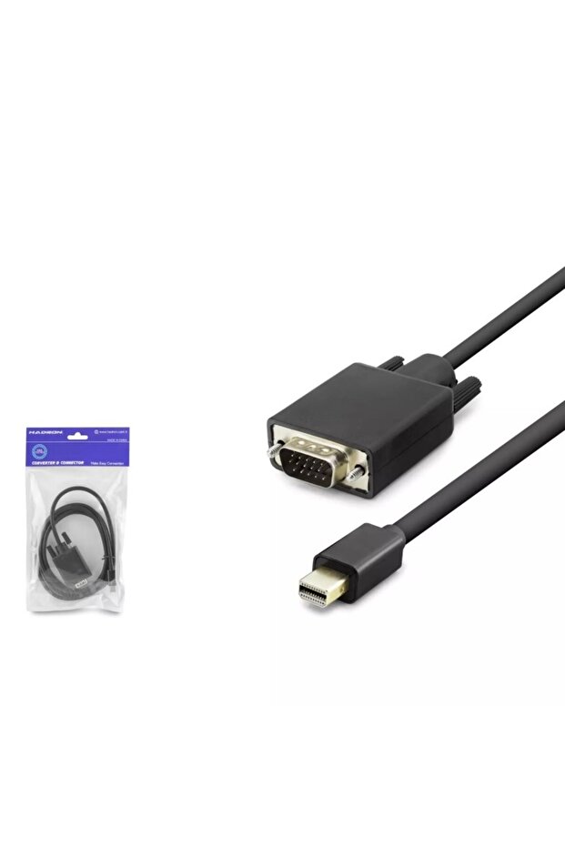 Hdx7802 Mini Displayport to Vga Video Converter Cable 1.8 Meters - Black - 1 Pcs