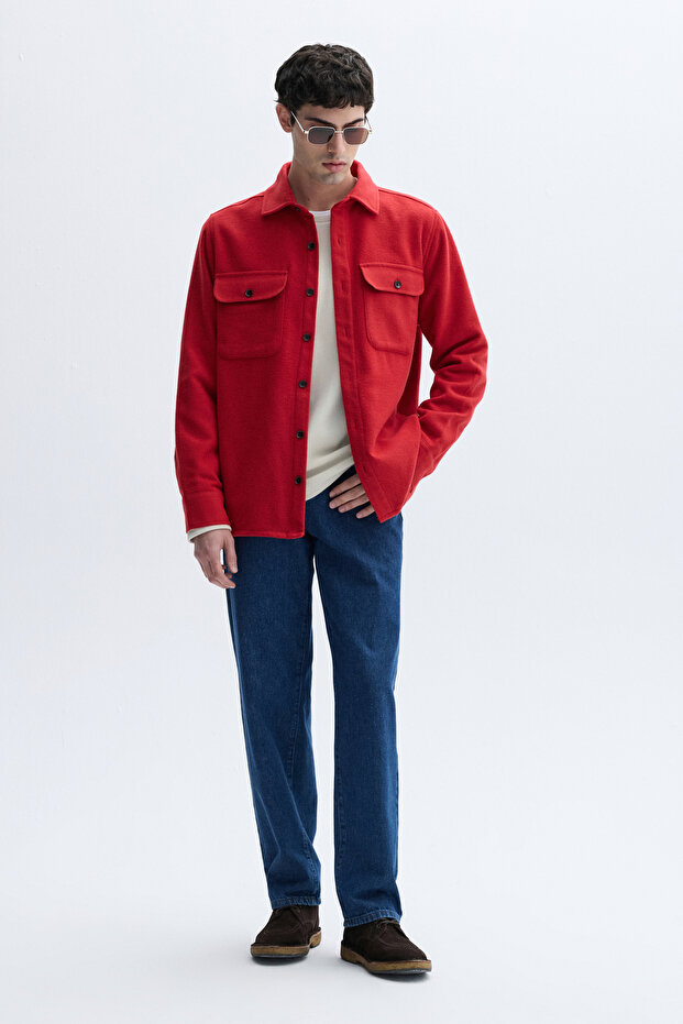 سترة قميص من مزيج الصوف - 3