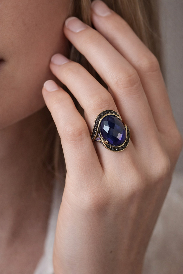 Lavinia Natural Stone Ring - 1