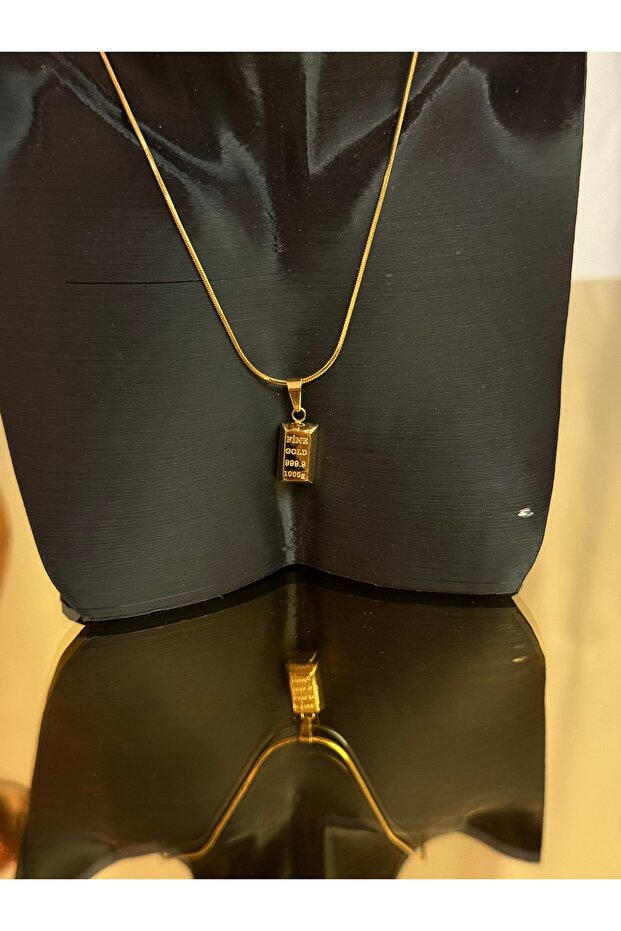 Gold Külçe Kolye - 3