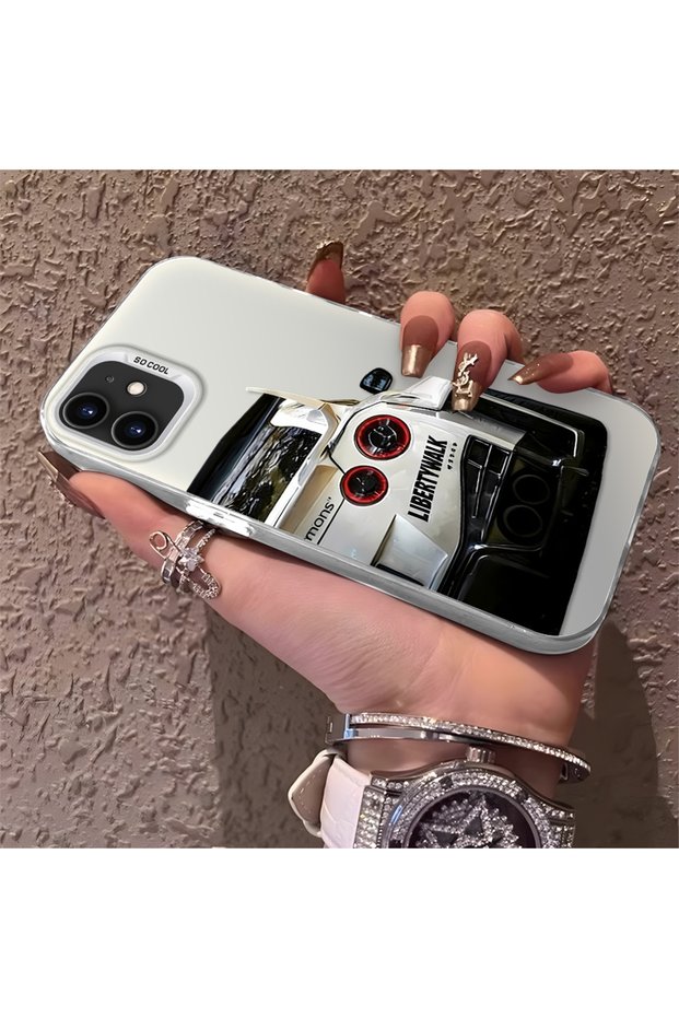 حافظة هاتف من السيليكون المتوافقة مع هاتف iPhone 12 ذات حافة صلبة ومضادة للسقوط بنمط BMW