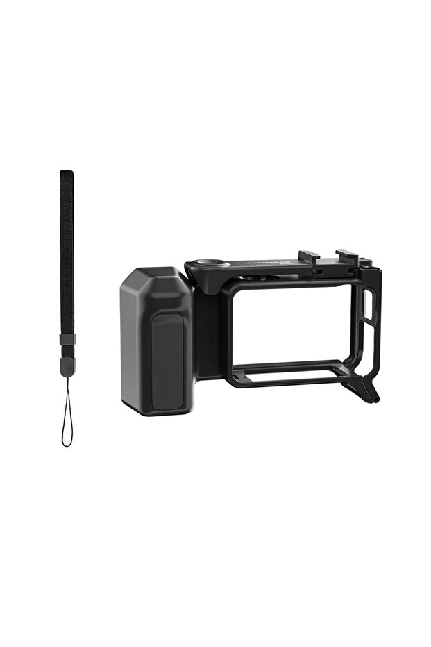 Black For DJI Osmo Action 5 Pro/4/3 Street Grip Kit Cage Side Handle Photography Quick Release Holde