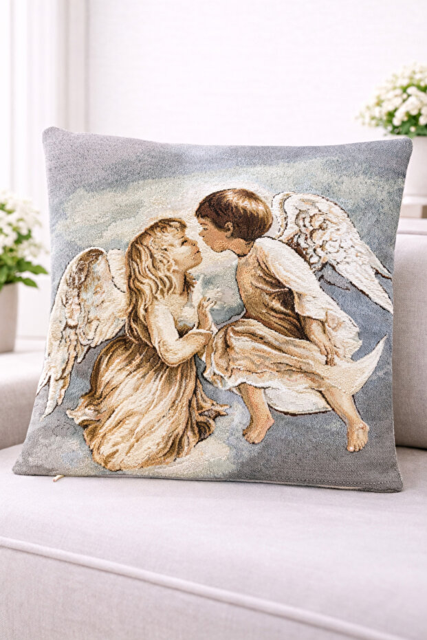 غطاء وسادة مزخرف بنمط ثنائي الاتجاه من كارلا لورين-34، مقاس 45x45
