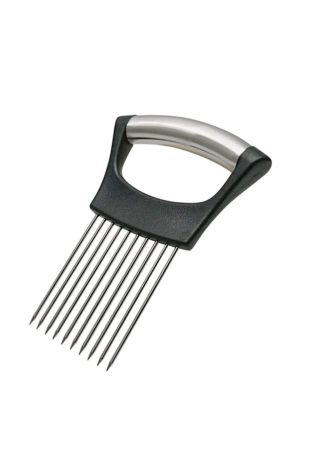1pack Onion Holder Slicer Cutter - Stainless Steel Vegetable Chopper for Tomato Potato Avado Eggs Fr