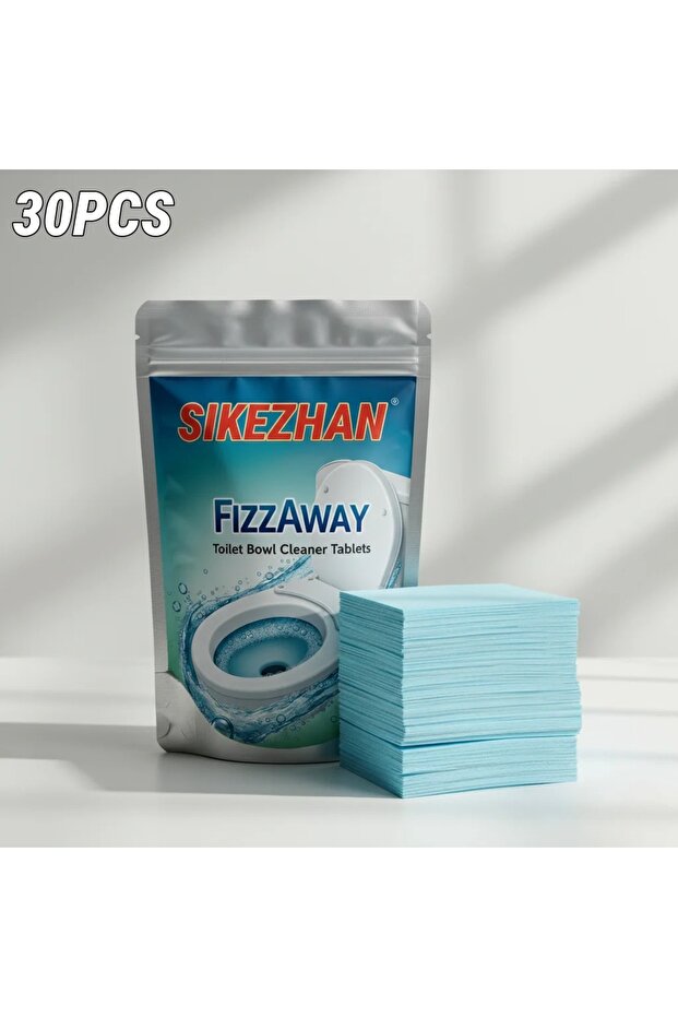30pcs 30/60/120pcs FizzAway Toilet Bowl Cleaner Tablets - Septic Safe Fizzing Deodorizer, Quick Diss