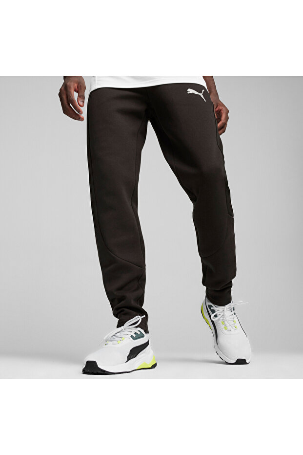 Mens EVOSTRIPE Sweatpants - Black