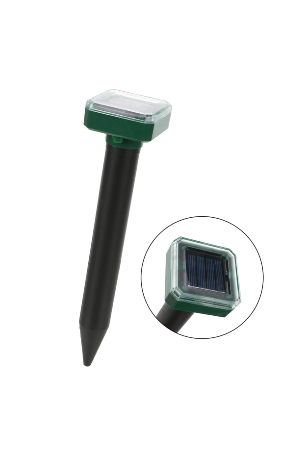 black Ultrasonic Sonic Mouse Mole Pest Repellent Solar Snake Mosquito Bird Ants Control Garden Yard
