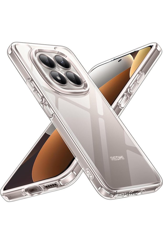 Redmi Note 15 Case with Camera Protection, Soft Transparent Colorless Silicone Cover