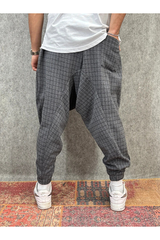 بنطلون شالوار منقوش بخصر مطاطي - 2