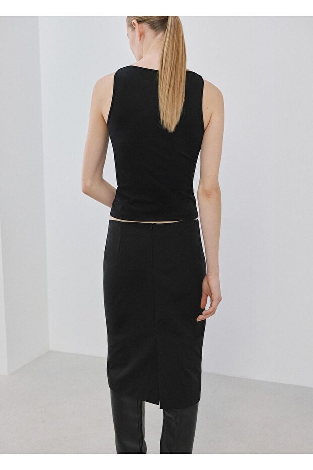 Dar kesim crop bluz - 4