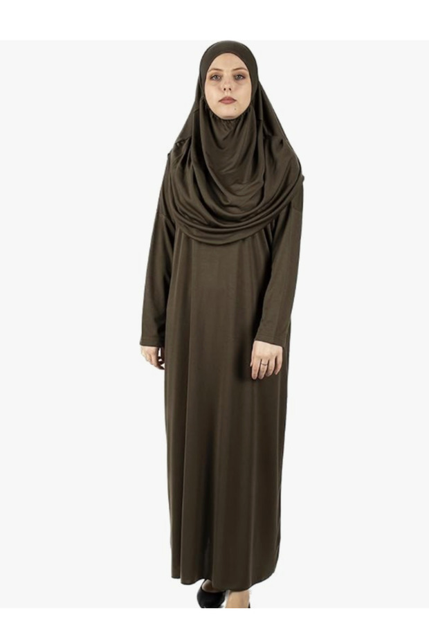 One-Piece Prayer Dress Full Length Khaki