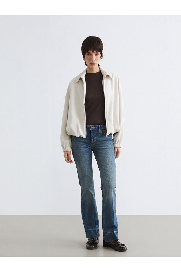 Nevavm Flare Women's Jean Pants with Difference