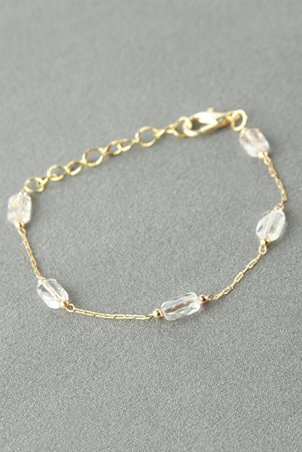 Rectangular Crystal Stone Bracelet - 1