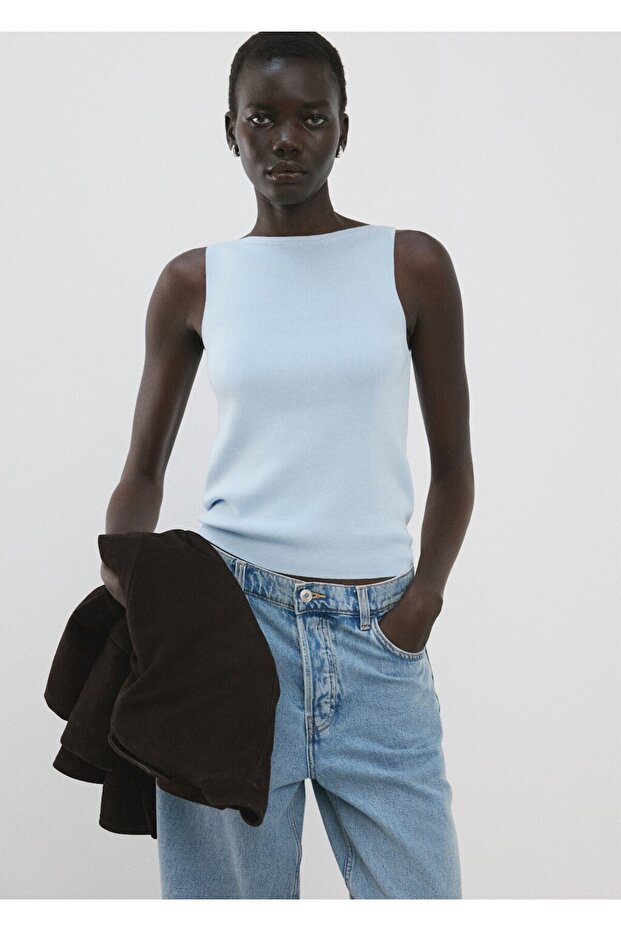 İnce örgü bluz - 1