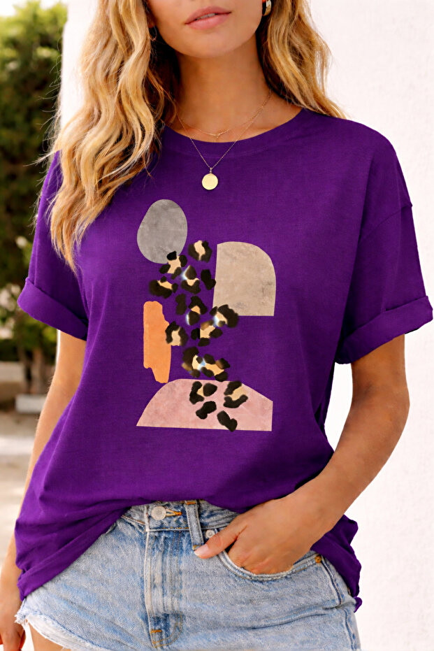 Dama Tasarım Chill Concept Cotton Relaxed Fit Round Neck Unisex T-Shirt